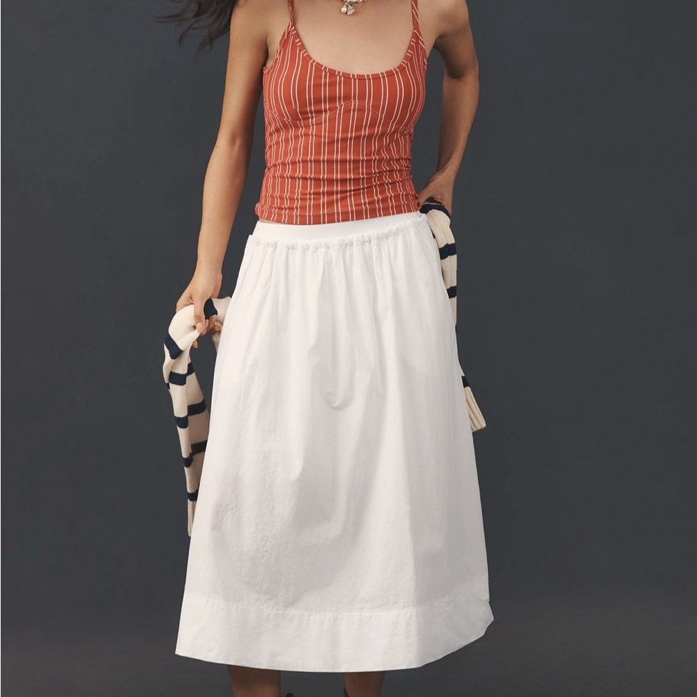 Anthropologie Striped red and white Tank Top - Picture 4 of 4